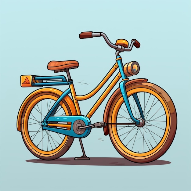 cartoon logo fiets