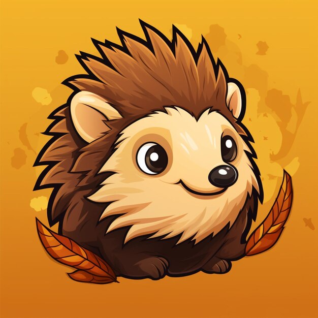 Photo cartoon logo hedgehog