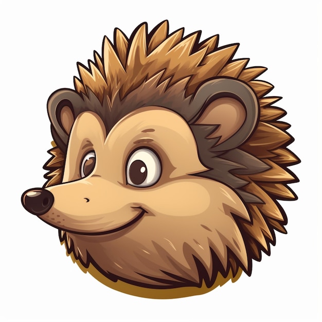 Photo cartoon logo hedgehog