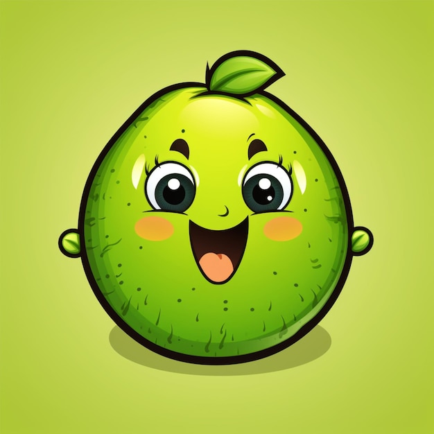 cartoon logo kiwi fruit