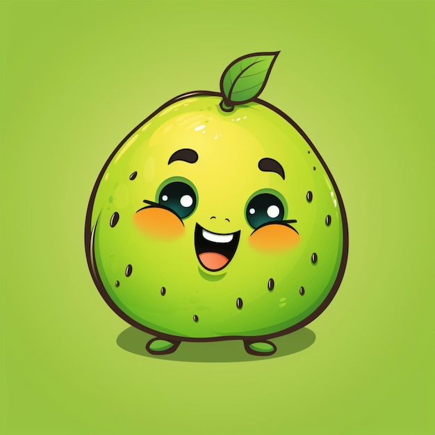 cartoon logo kiwi fruit