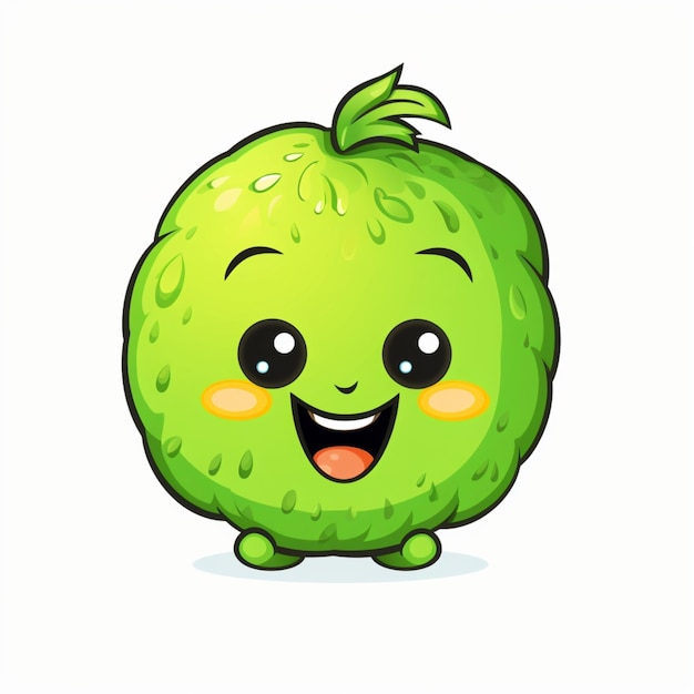 cartoon logo kiwi fruit