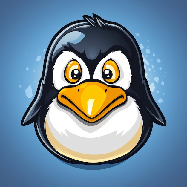 cartoon logo penguin