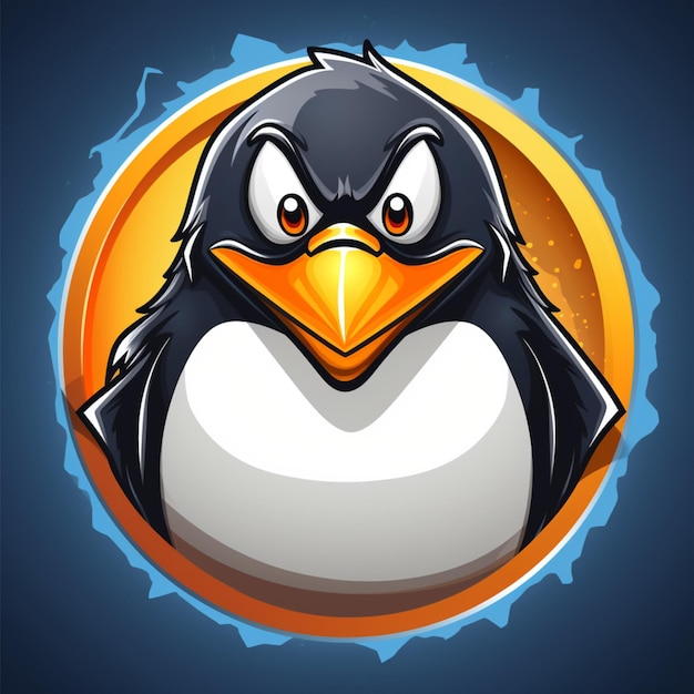 cartoon logo pinguïn