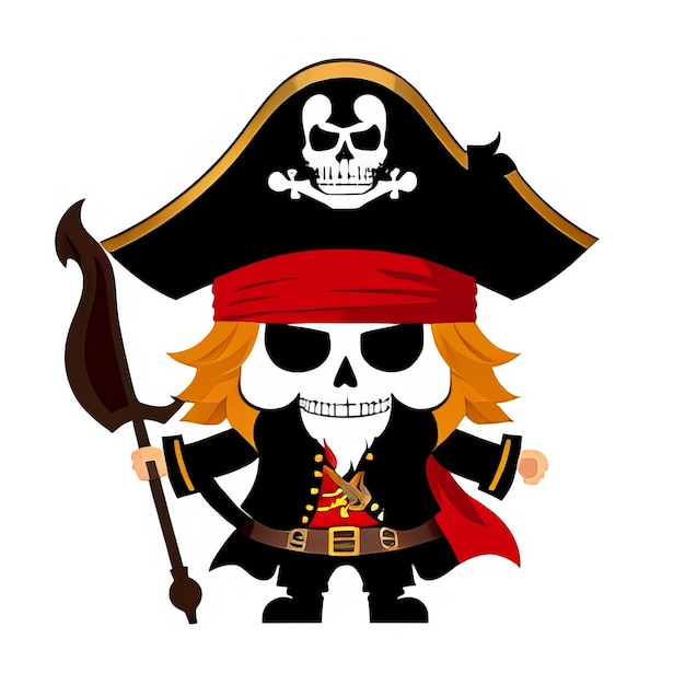 cartoon logo piraat
