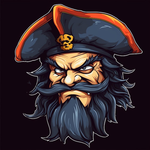 cartoon logo pirate