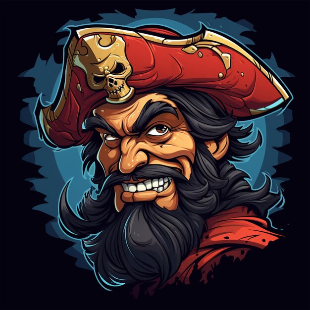 cartoon logo pirate