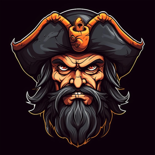 cartoon logo pirate