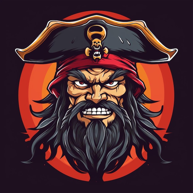 cartoon logo pirate