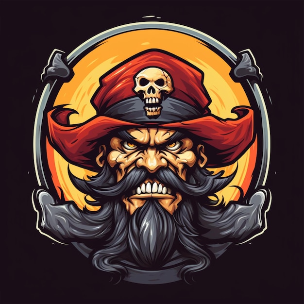 cartoon logo pirate