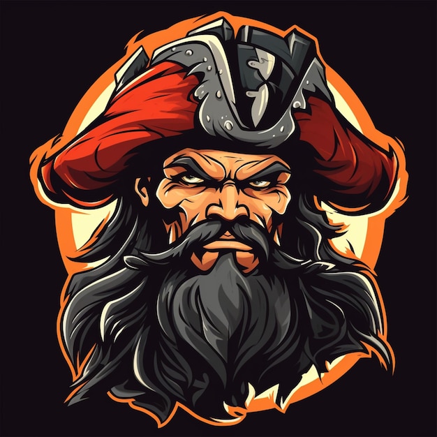 cartoon logo pirate