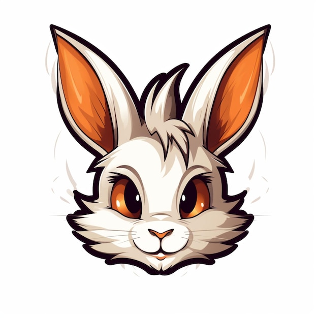 cartoon logo rabbit