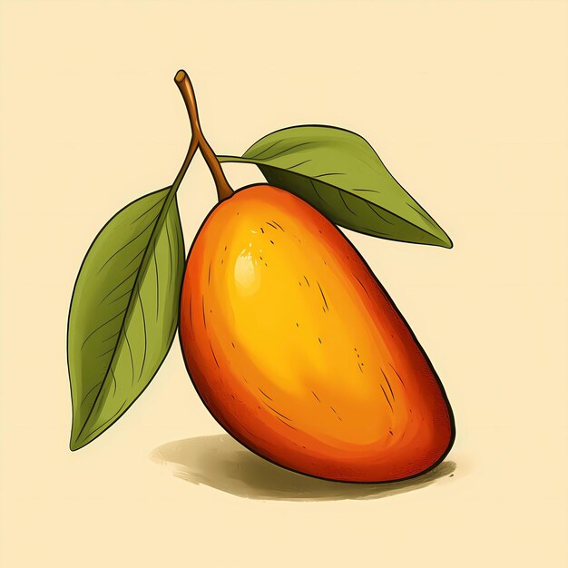 Foto cartoon mango illustratie