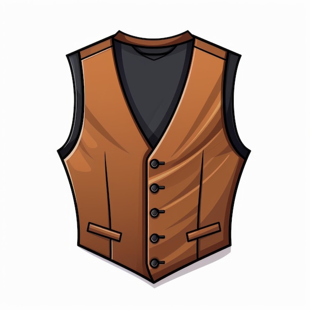 Photo cartoon men's vest