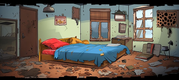 雑な寝室と雑な机のアニメ - ガジェット通信 GetNews