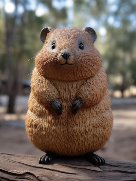 Cartoon mollige quokka