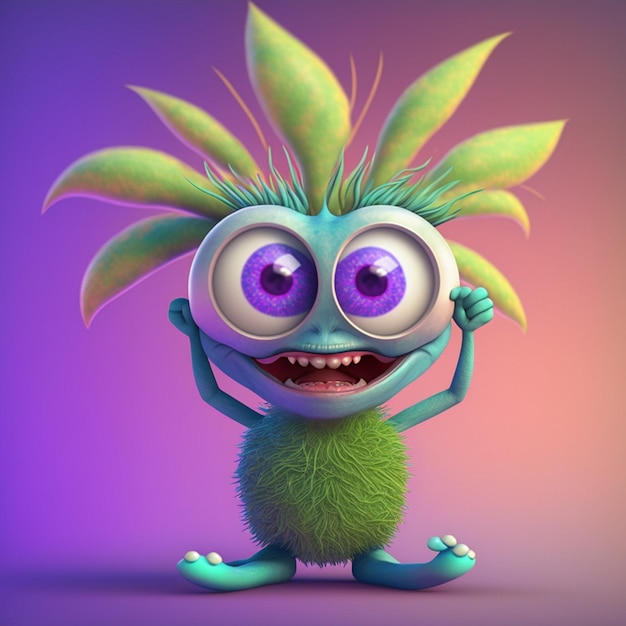 Cartoon Funny Animation Gif Character on Isolated Background. Purple  Monster. Stock Footage - Video of funny, digital: 192835252