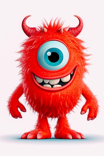 A cartoon monster