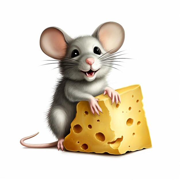 카 마우스와 치즈 슬라이스 생성 AI