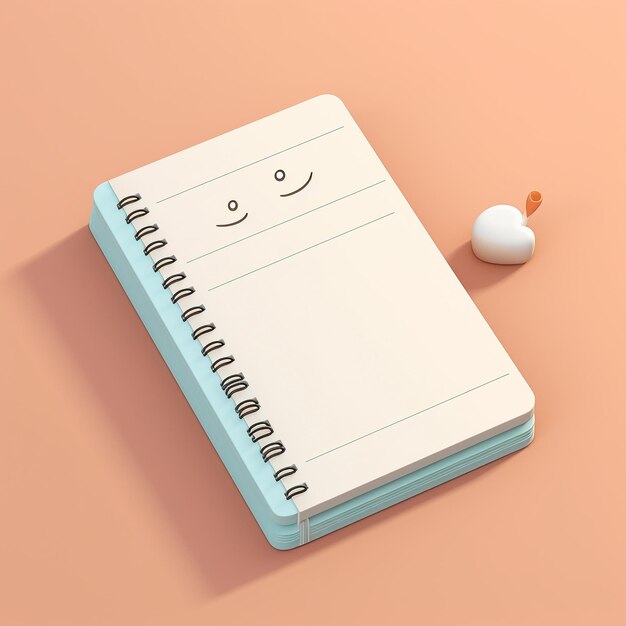 Cartoon notepad 3D