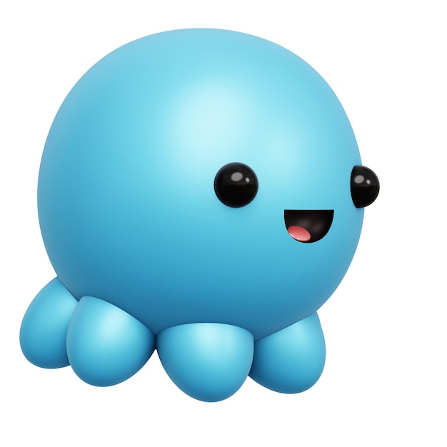 Premium Photo | Cartoon octopus 3d rendering illustration isolated Premium Photo | Cartoon octopus 3d rendering illustration isolated
