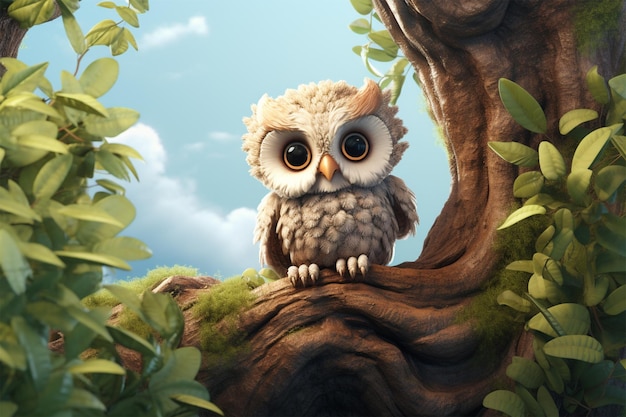 cartoon owl