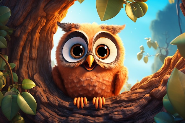 cartoon owl