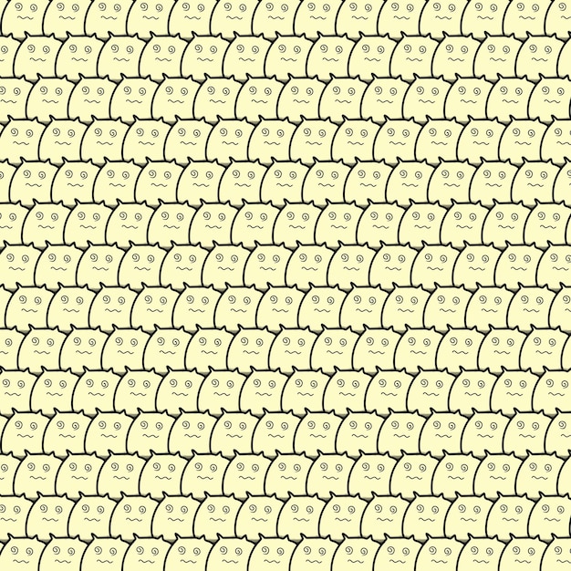 The cartoon pattern is suitable as a background.