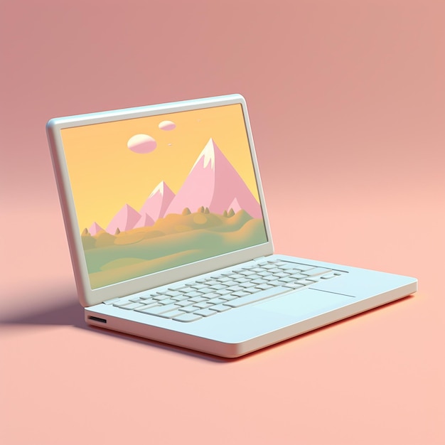 Cartoon pc computer 3d