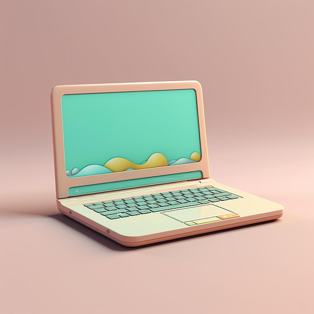 Cartoon pc computer 3d