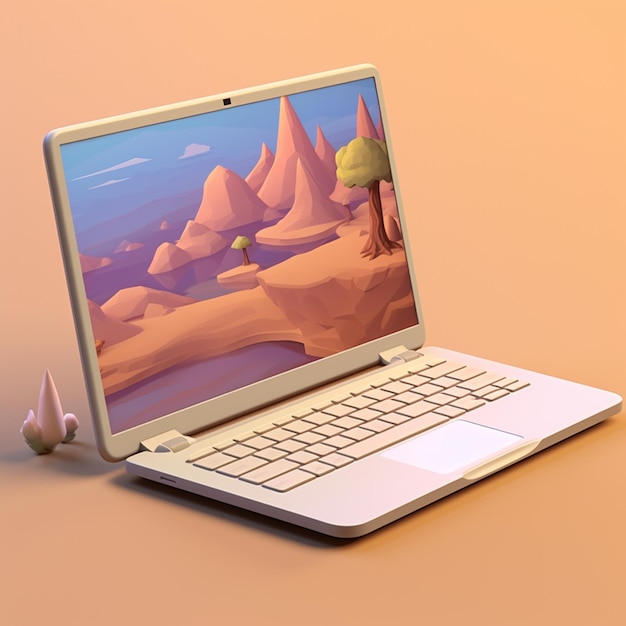 Cartoon pc-computer 3d