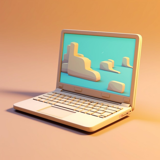 Cartoon pc-computer 3d