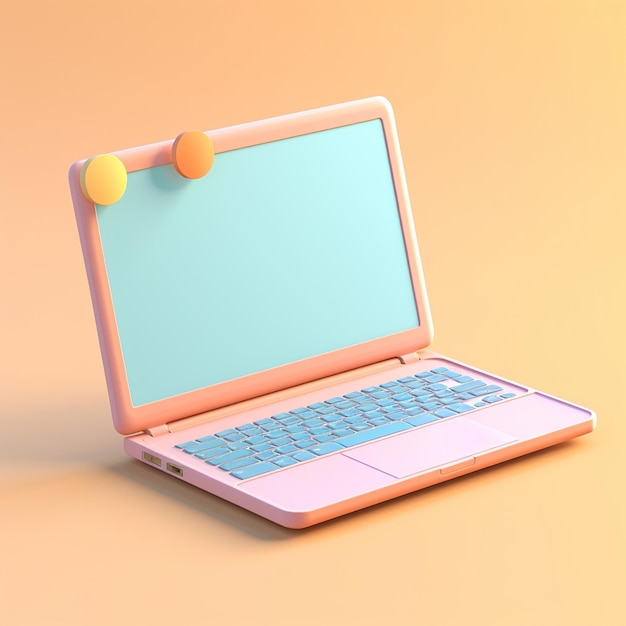 Cartoon pc computer 3d