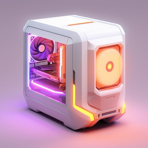 Cartoon pc computer 3d