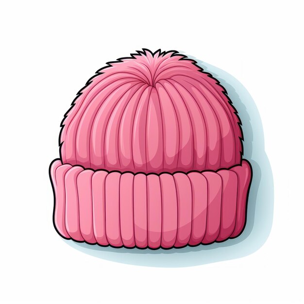 Photo cartoon pink cap