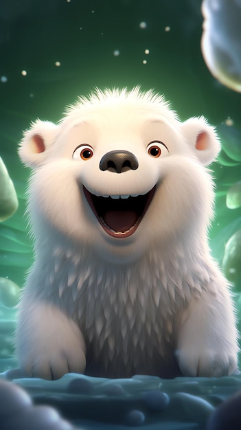 cartoon polar bear illustration