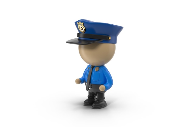 cartoon policeman character