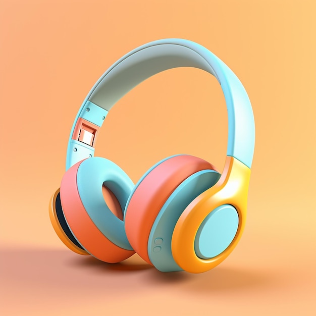 Cartoon Premium Headphones 3d