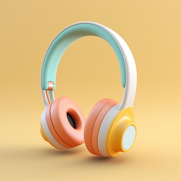 Cartoon Premium Headphones 3d