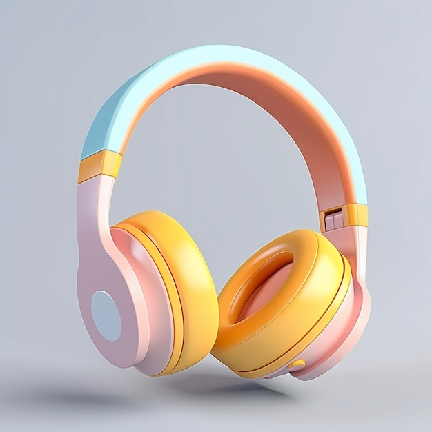 Cartoon Premium Headphones 3d