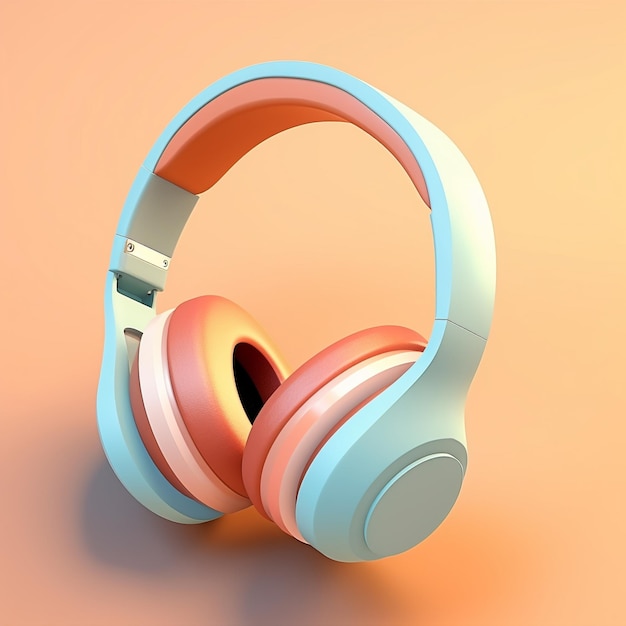 Cartoon Premium Headphones 3d