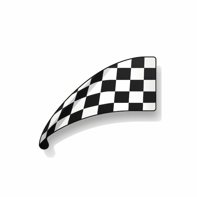 Photo cartoon racing flag