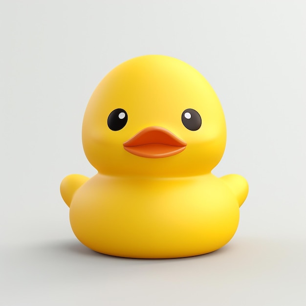 Photo cartoon rubber duck 3d