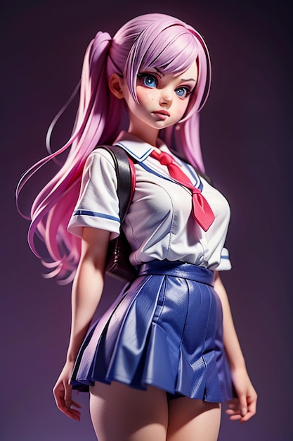 Персонажи мультфильмов Молодые и красивые модели девушек 3D-рендеринговые куклы Куклы аниме ручной работы