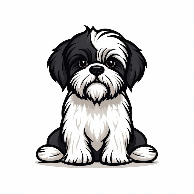 Photo cartoon shih tzu dog illustration tips for choosing the perfect vector art