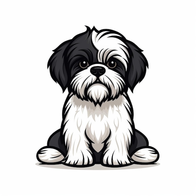 Cartoon Shih Tzu Dog Illustration Tips voor het kiezen van de perfecte vectorkunst