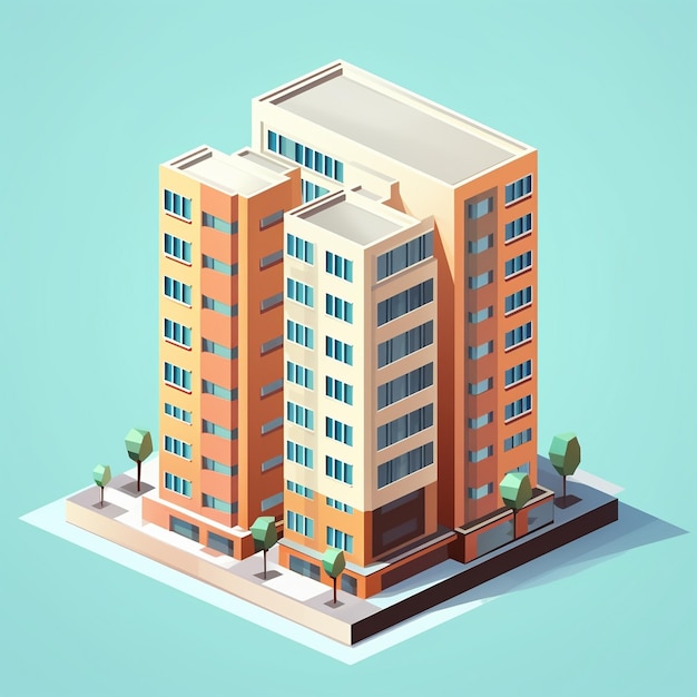 Cartoon Skyscraper 3D