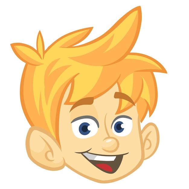 cartoon small boy xavector illustration of young teenager outlined boy head drawing