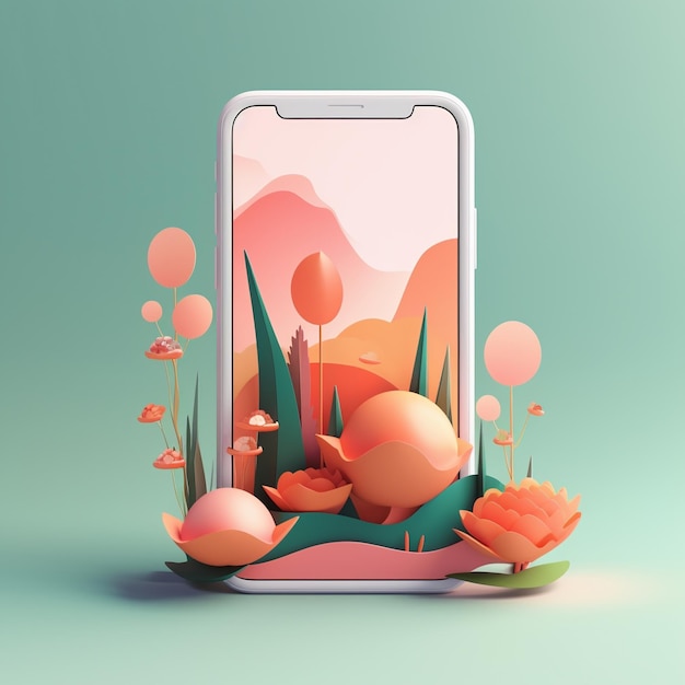 Cartoon Smartphone 3d