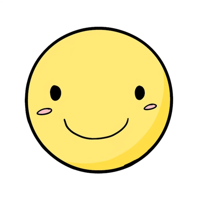 Photo a cartoon smiley face with a big smile on its face generative ai